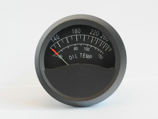 2" indicador T1-30F/C de la temperatura de los aviones del aceite de los instrumentos del aeroplano del diámetro
